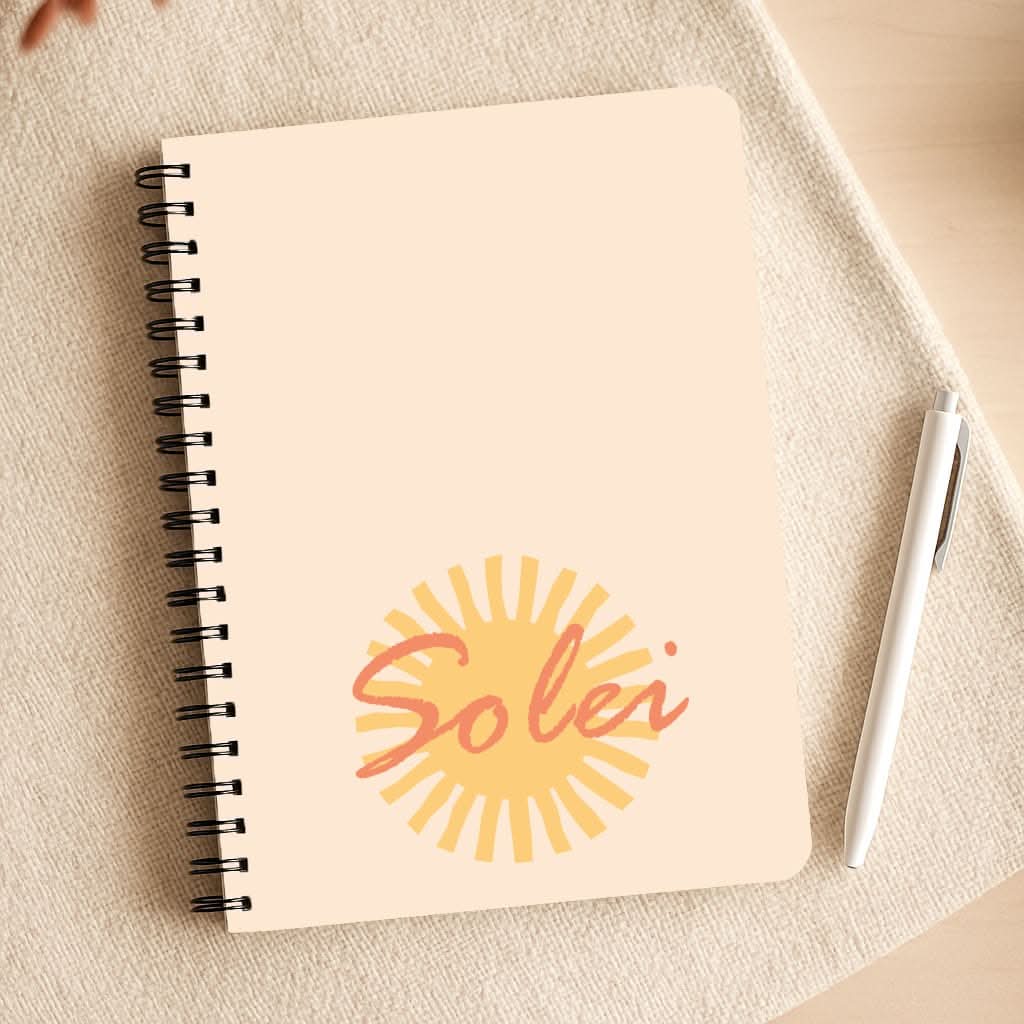Abstract Sun Solei Notepad