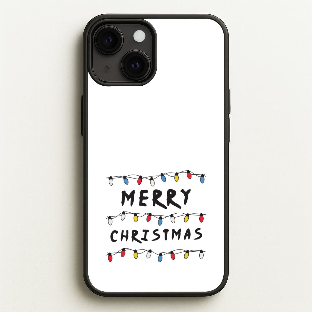 Merry Christmas String Lights iPhone 13 Case