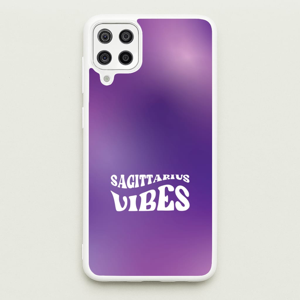 Sagittarius Vibes Gradient Zodiac Galaxy A12 Case