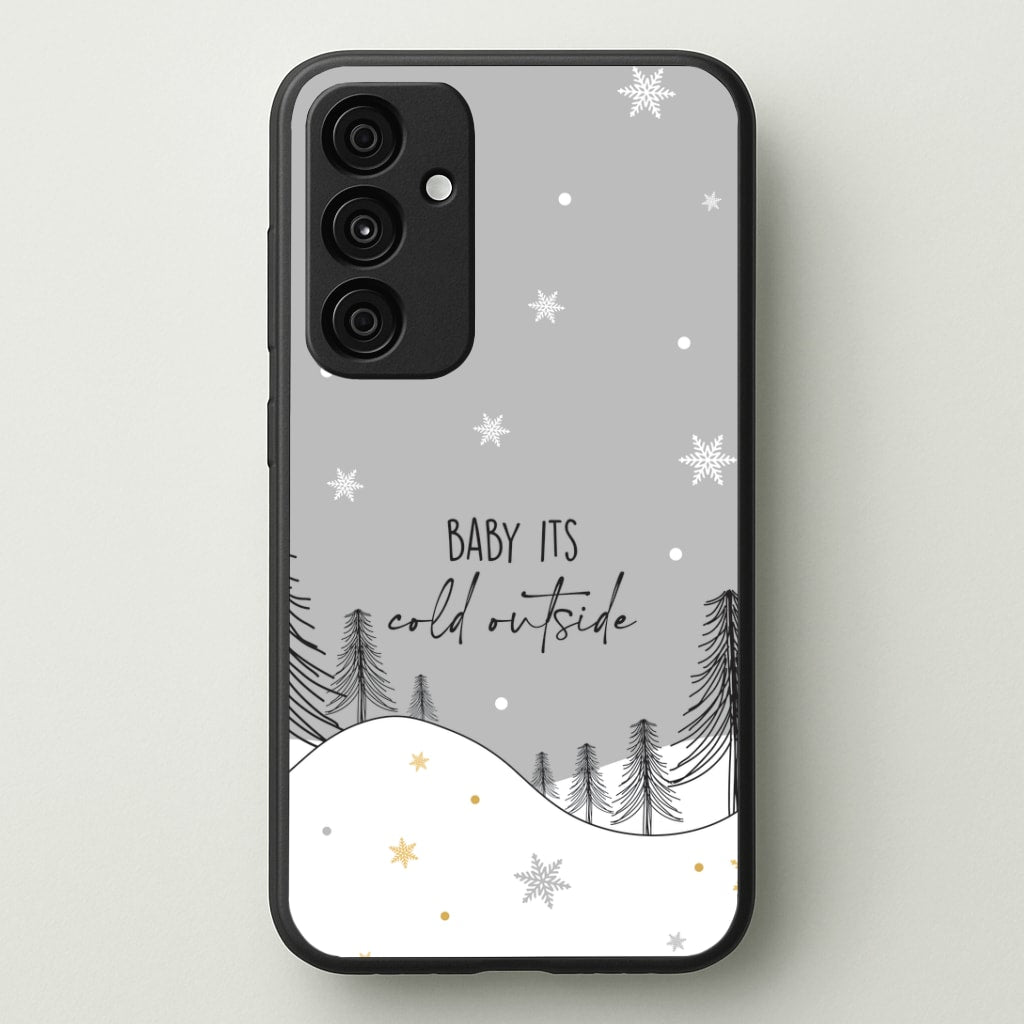 Baby It's Cold Outisde Landscape Galaxy A35 Case