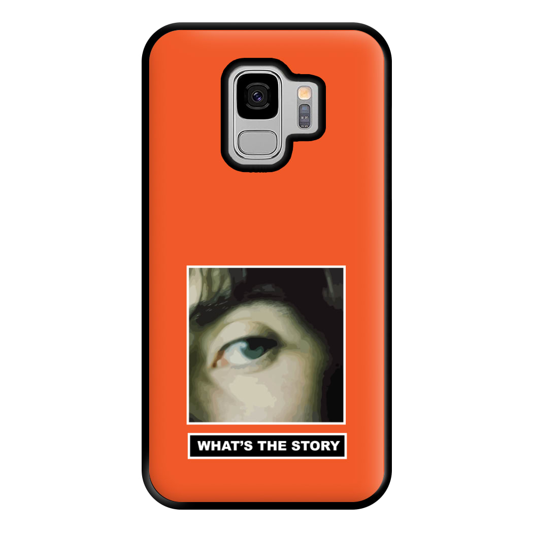 What's The Story Orange Galaxy S9 Plus Case