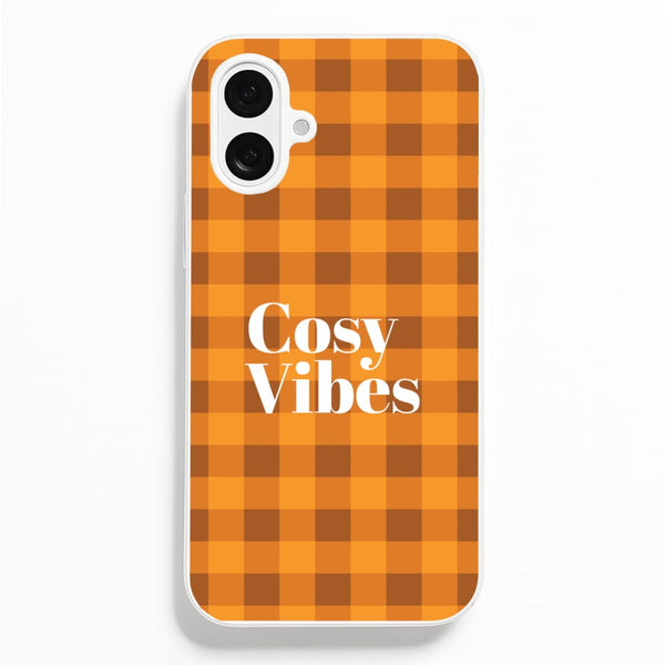 Checkered Cosy Vibes iPhone 16 Plus Case