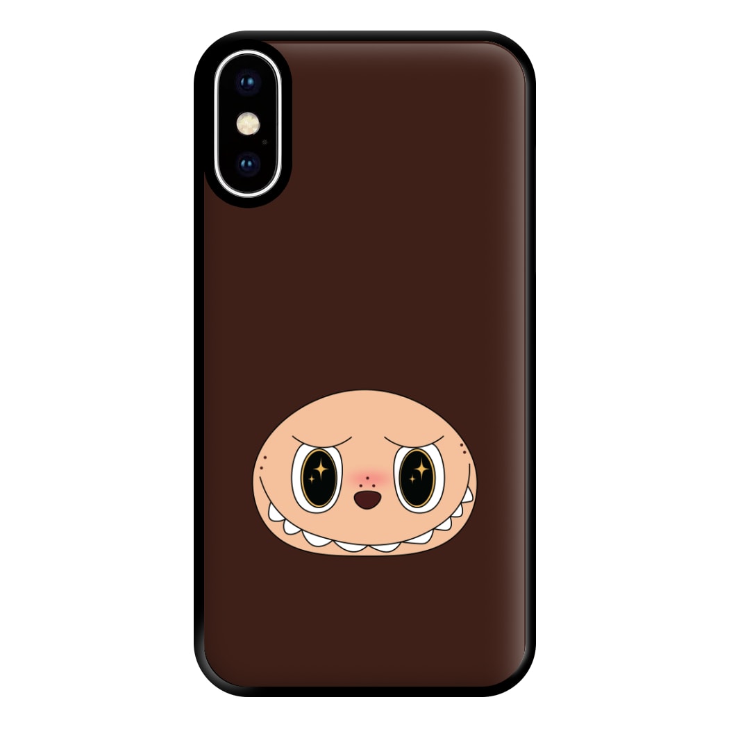 Cute Brown Monster Face iPhone XS Max Case