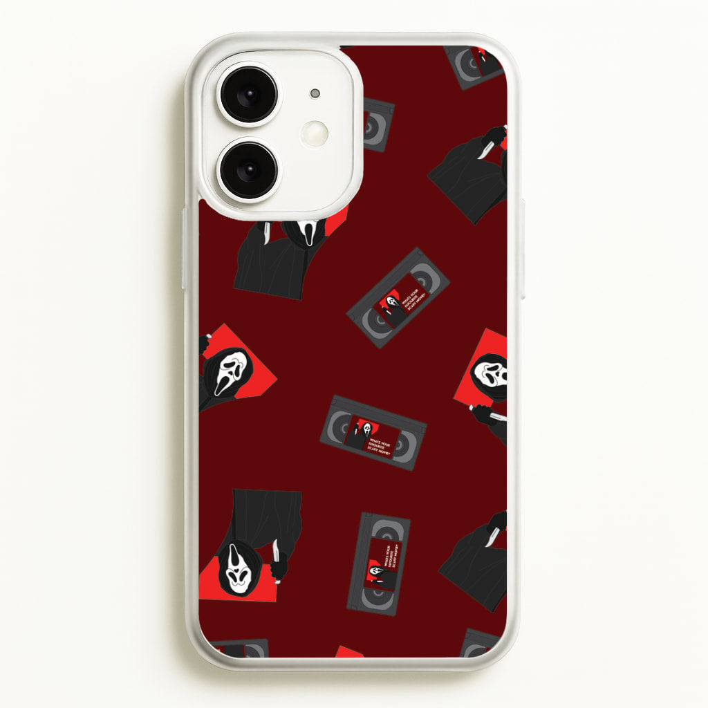 VHS & Ghostface Pattern iPhone 11 Case