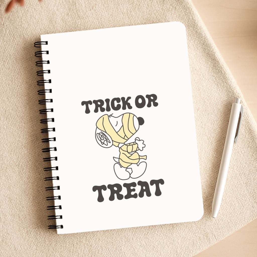 Trick Or Treat Cartoon Beagle Notepad