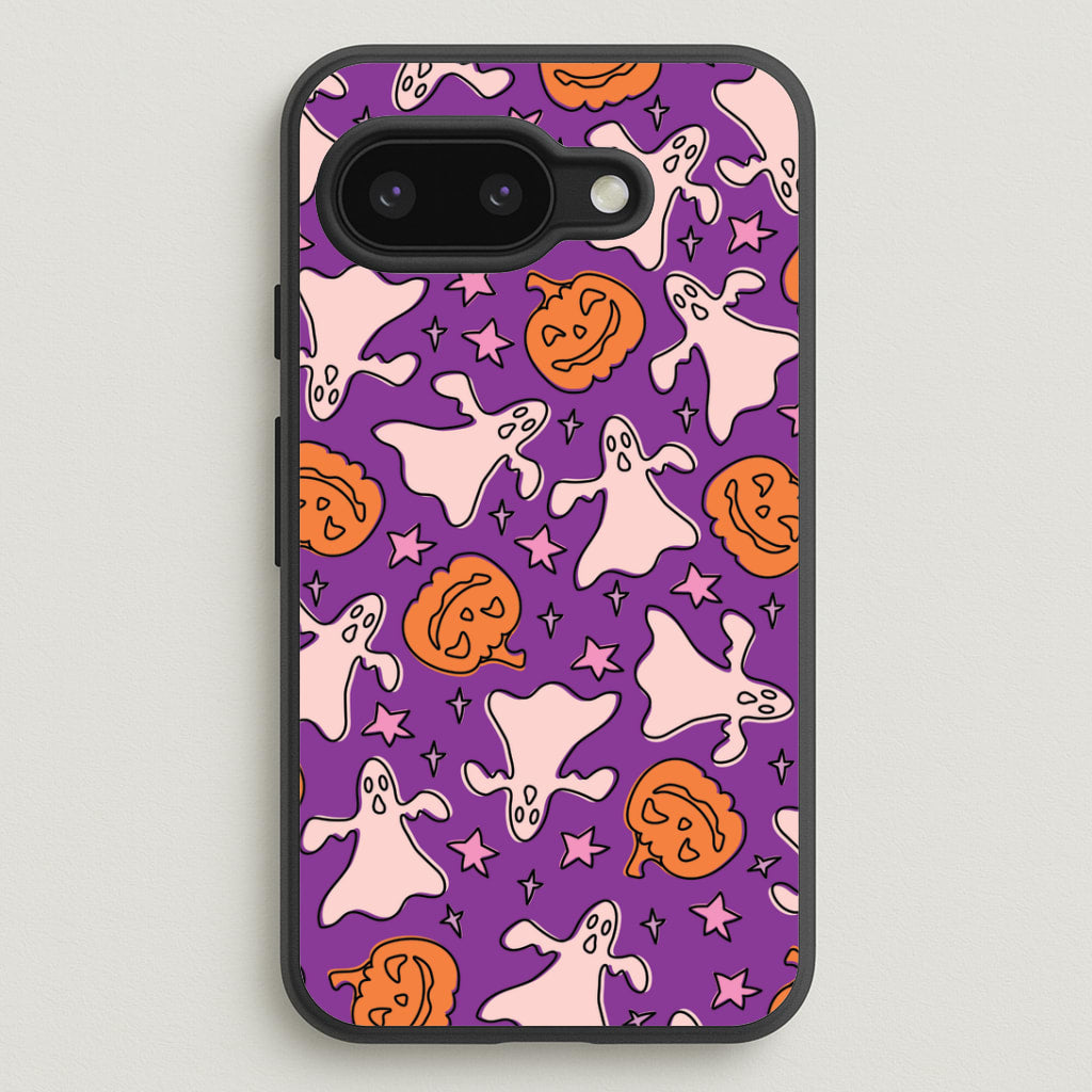 Abstract Halloween Pattern Google Pixel 9a Case