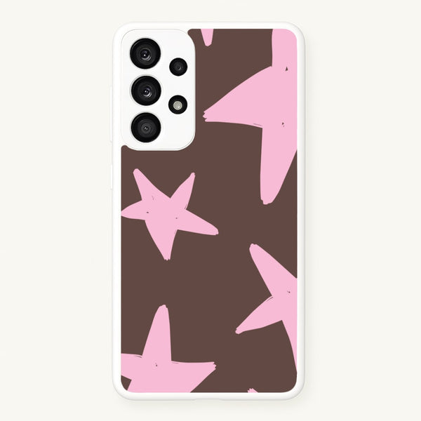 Chocolate & Strawberry Stars Galaxy A53 Case