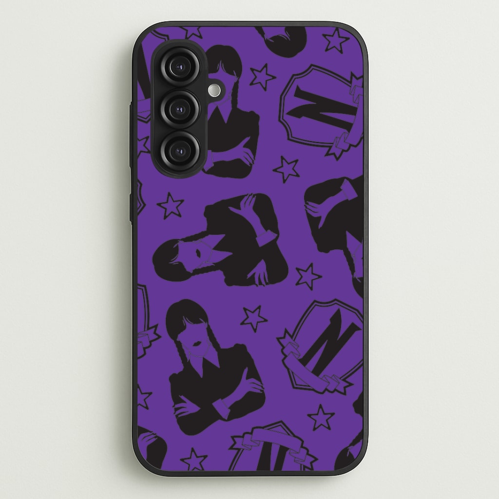 Wednesday Pattern Galaxy S23FE Case
