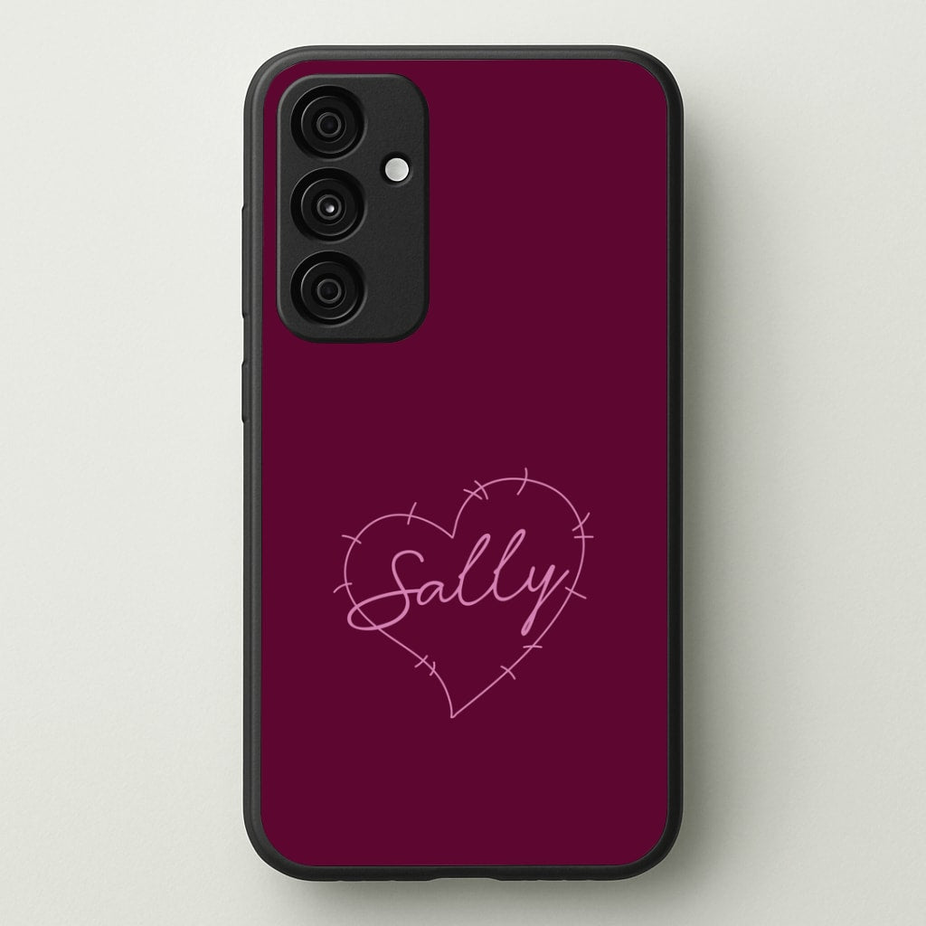 Stitched Heart Sally Galaxy A55 Case