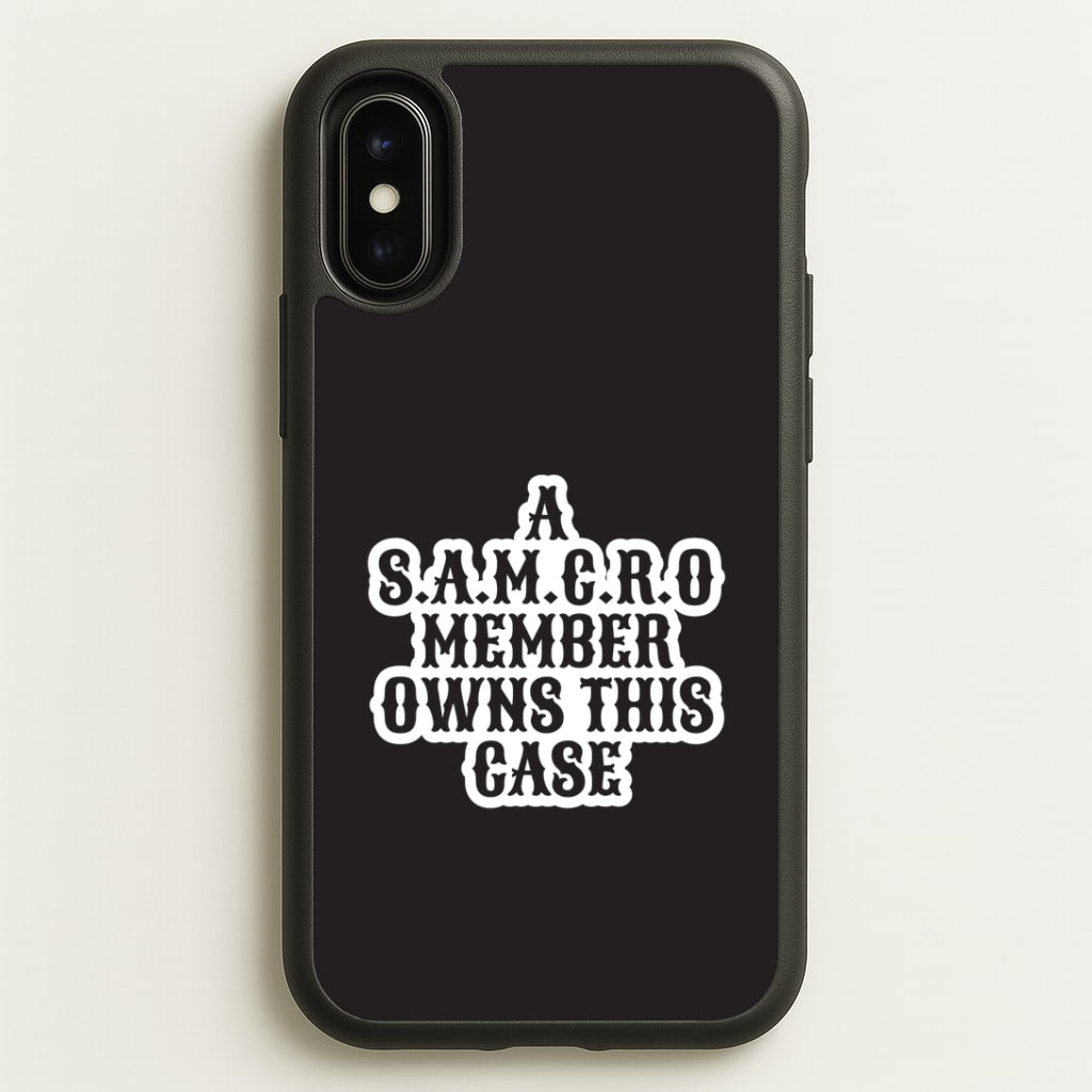 SAMCRO Member iPhone X / XS Case
