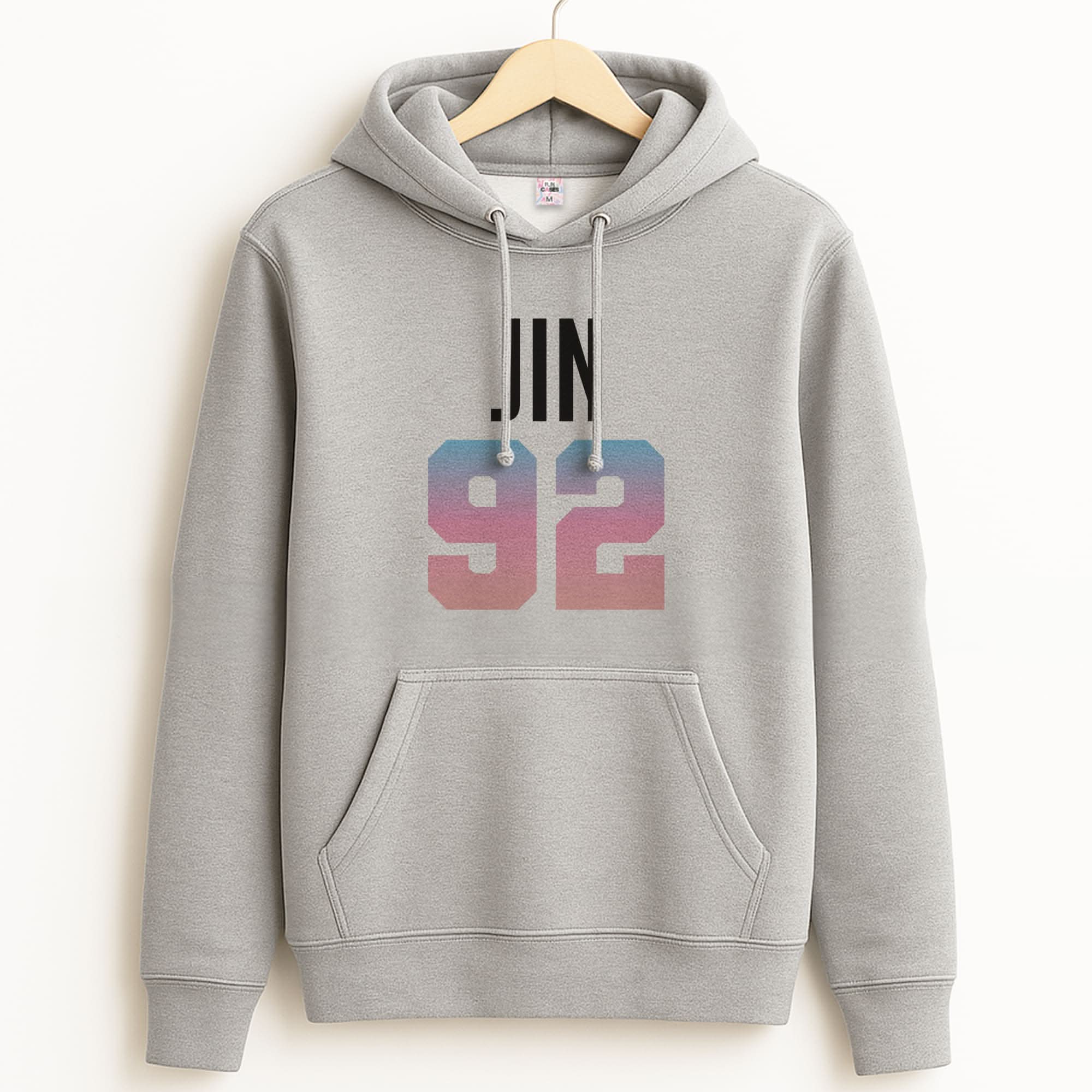 Jin 92 Unisex Grey Hoodie