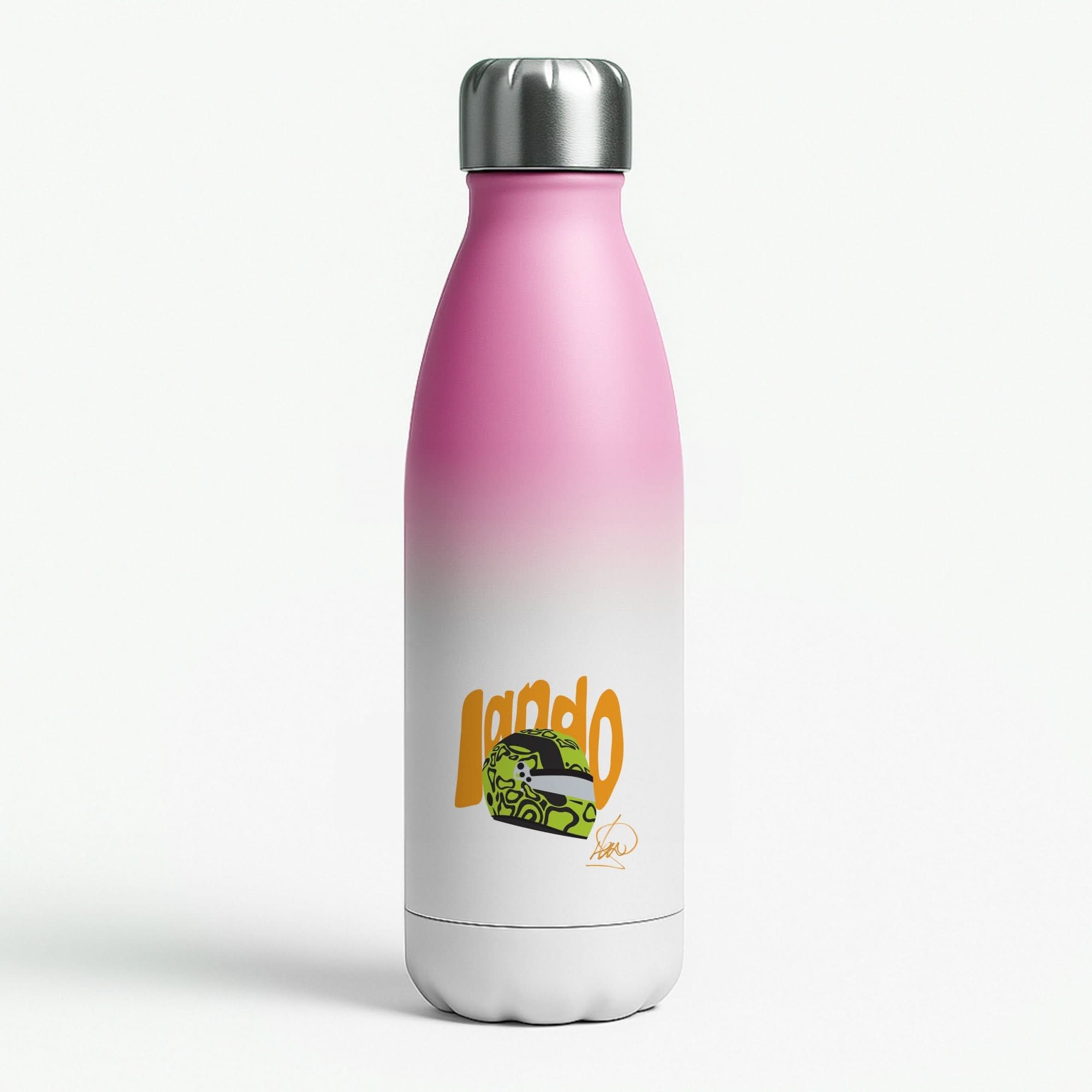 Abstract Lando Pink Water Bottle