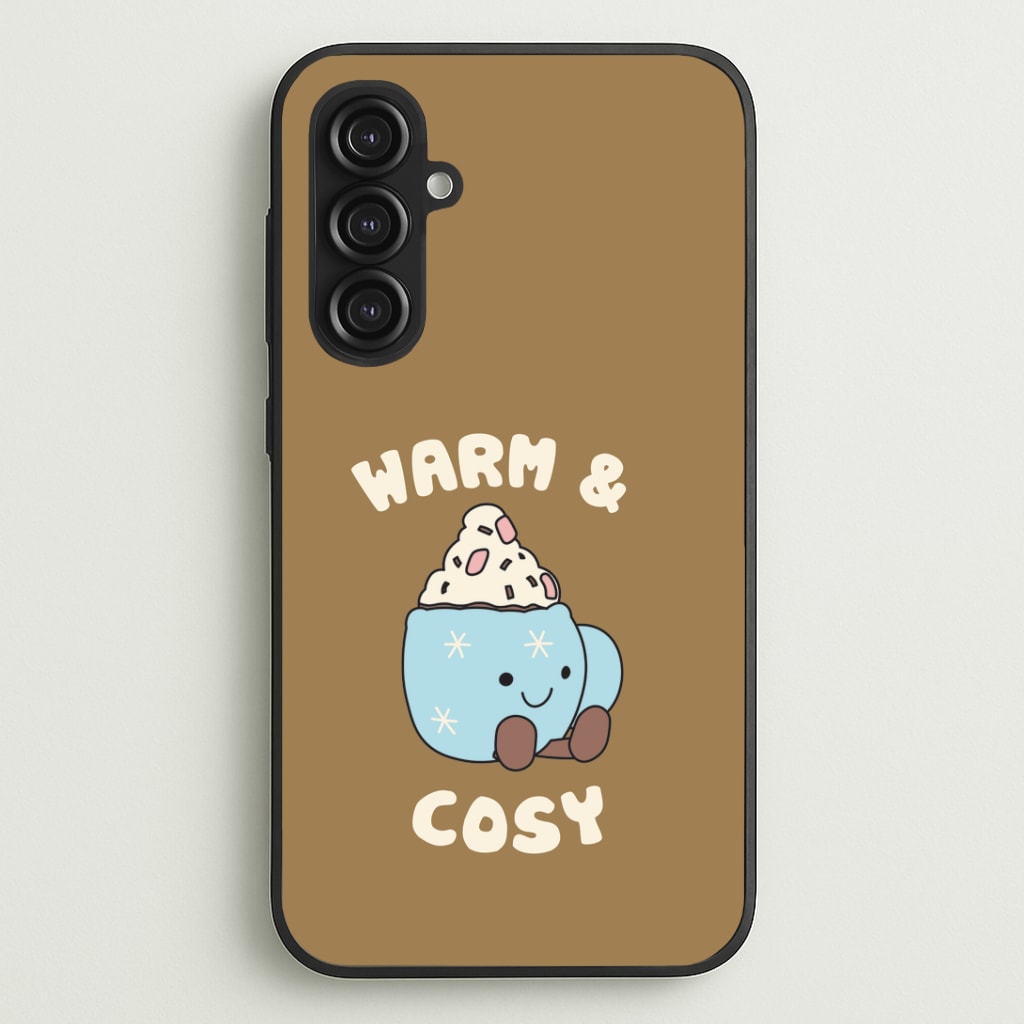 Hot Cocoa Plush Quote Galaxy S23FE Case