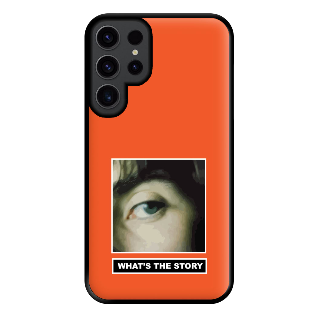 What's The Story Orange Galaxy S23 Ultra Case