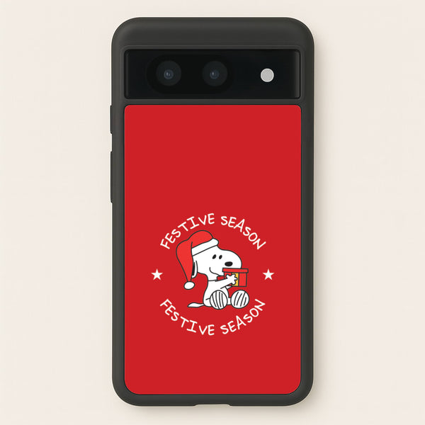Cartoon Beagle Festive Season Google Pixel 8a Case