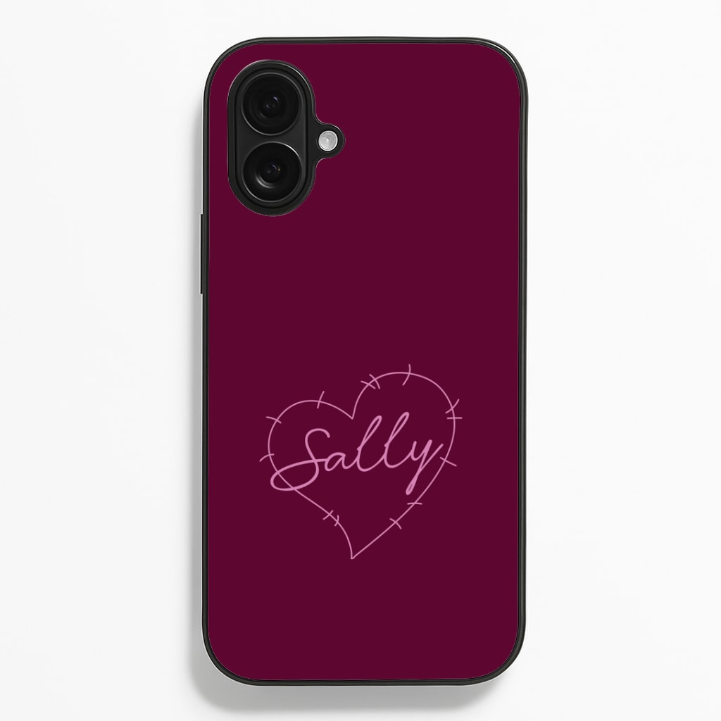 Stitched Heart Sally iPhone 16 Plus Case