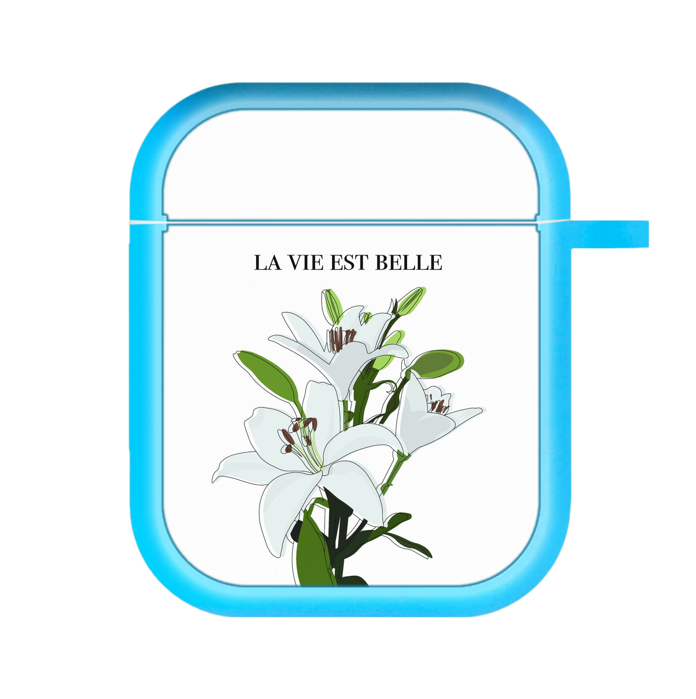 La Vie Est Belle - Clean Girl Aesthetic AirPods Case