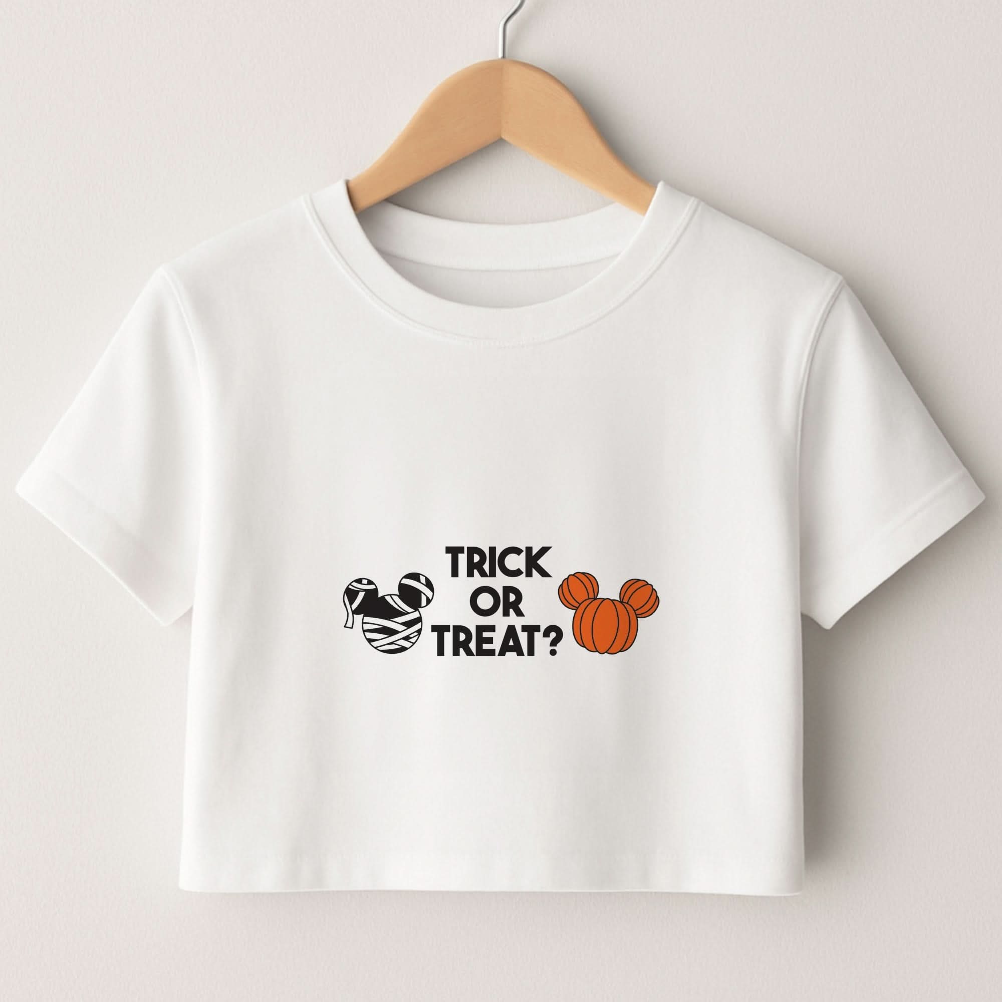Trick Or Treat Mouse Crop Top