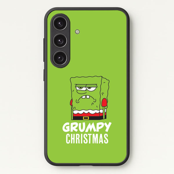 Grumpy Christmas Cartoon Sponge Galaxy S24 Case