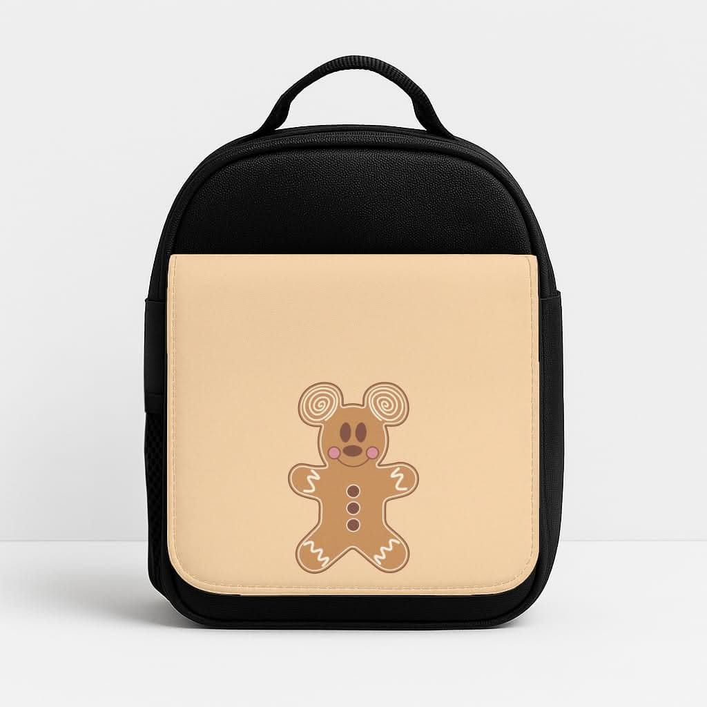 Cartoon Mouse Gingerbread Insulated Lunch Bag