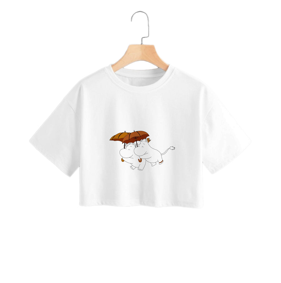 Moomin Umbrellas  Crop Top