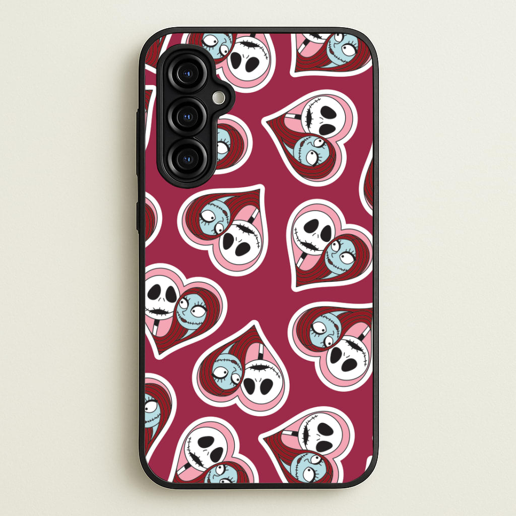 J And S Heart Pattern Galaxy A54 Case