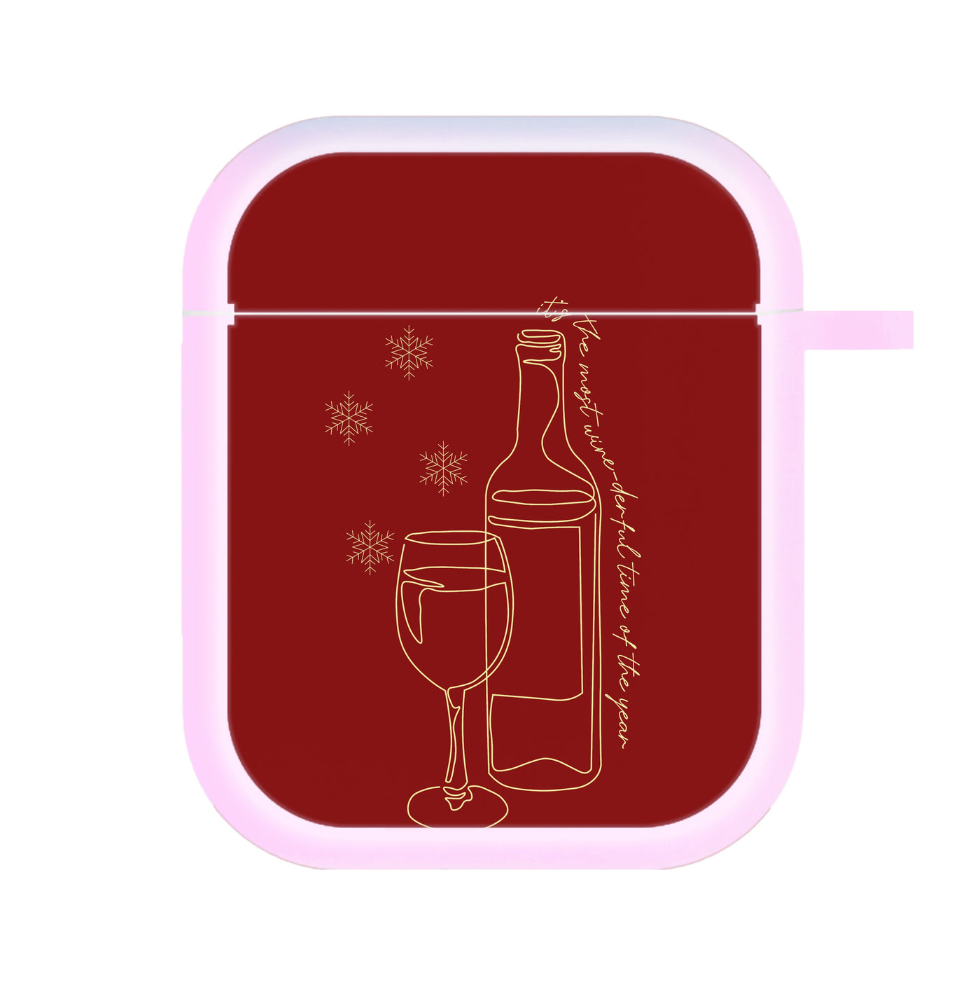 The Most Wine-derful Time - Christmas Puns AirPods Case