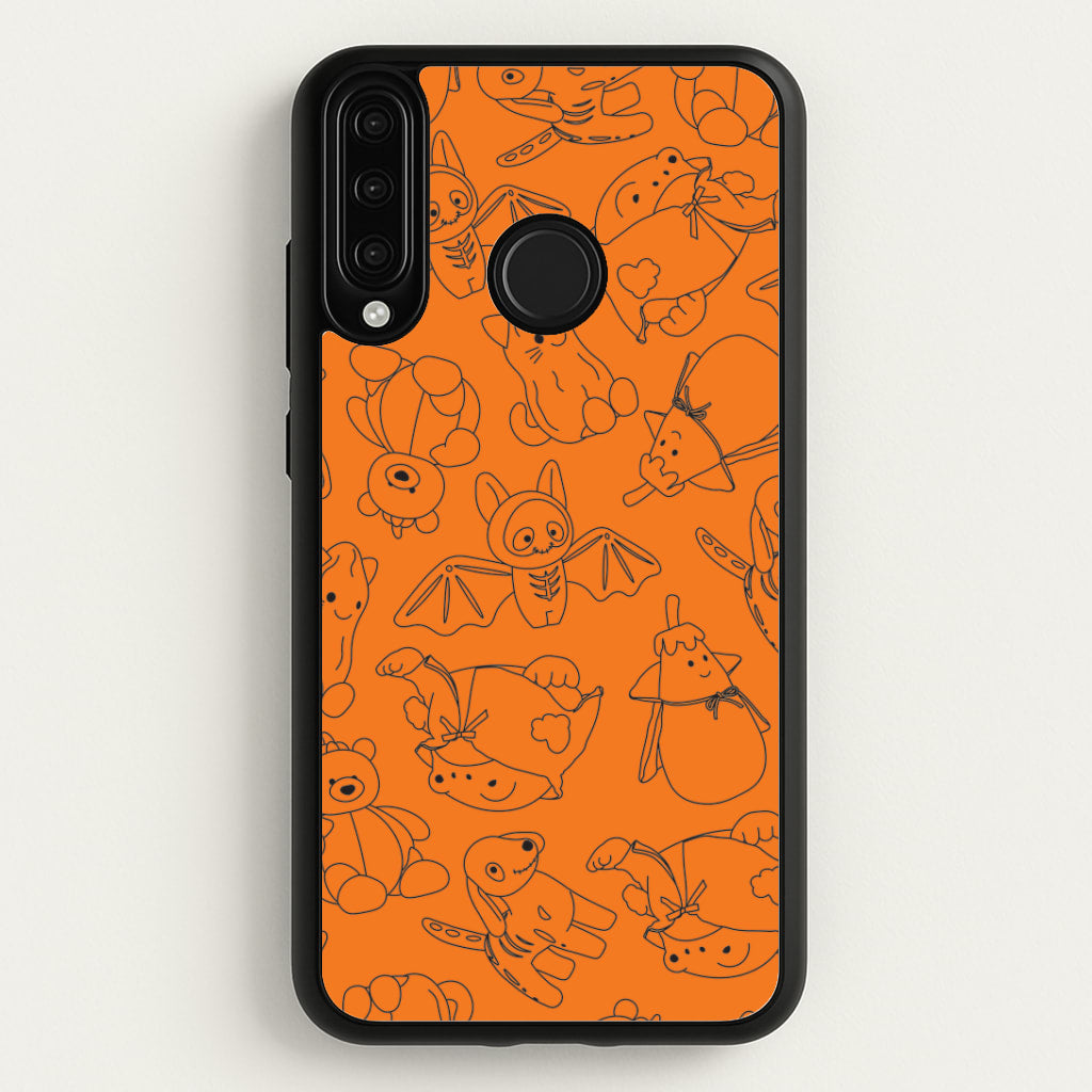 Halloween Plushies Pattern I - Halloween Huawei P30 Lite Case