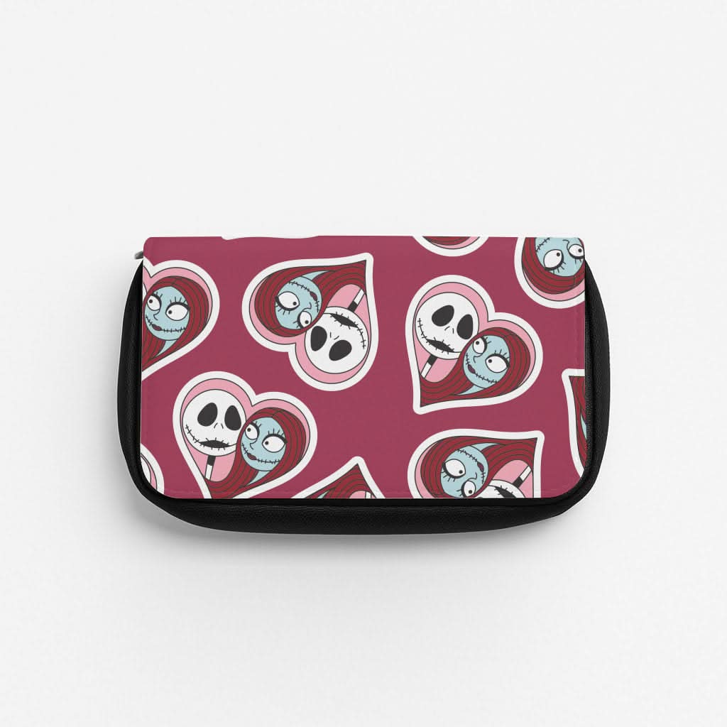 J And S Heart Pattern Pencil Case