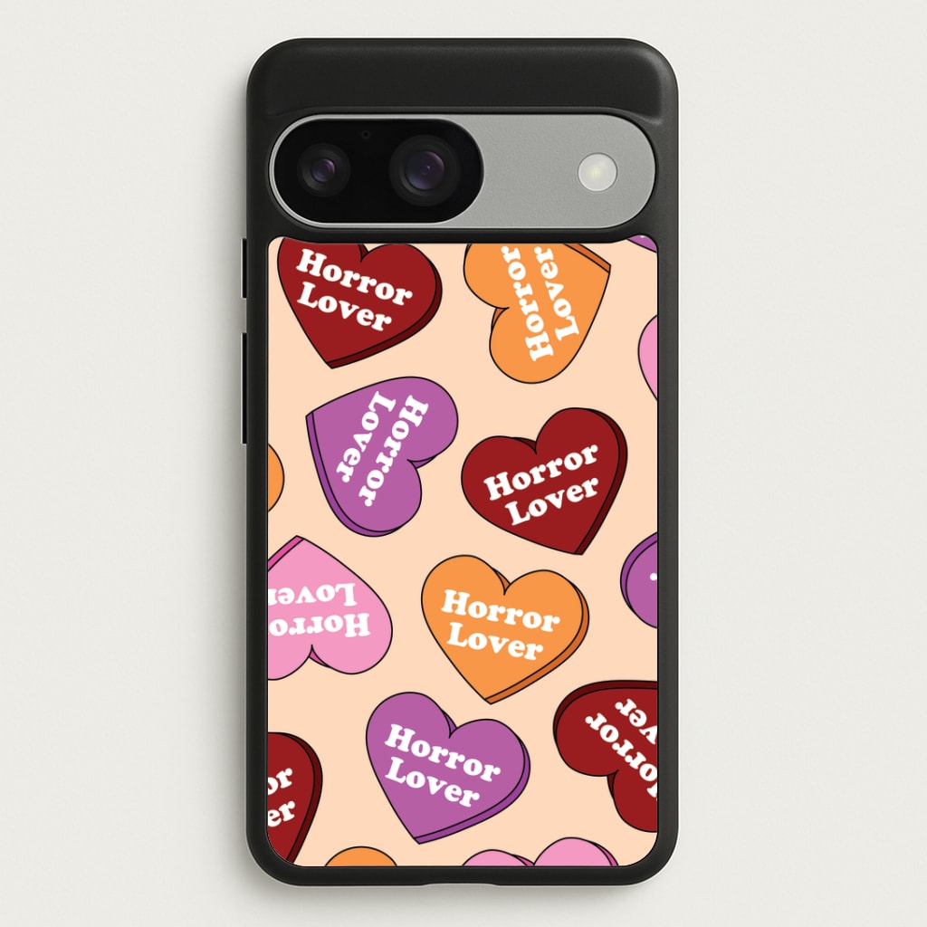 Horror Lover Hearts Pattern Google Pixel 9 / 9 Pro Case