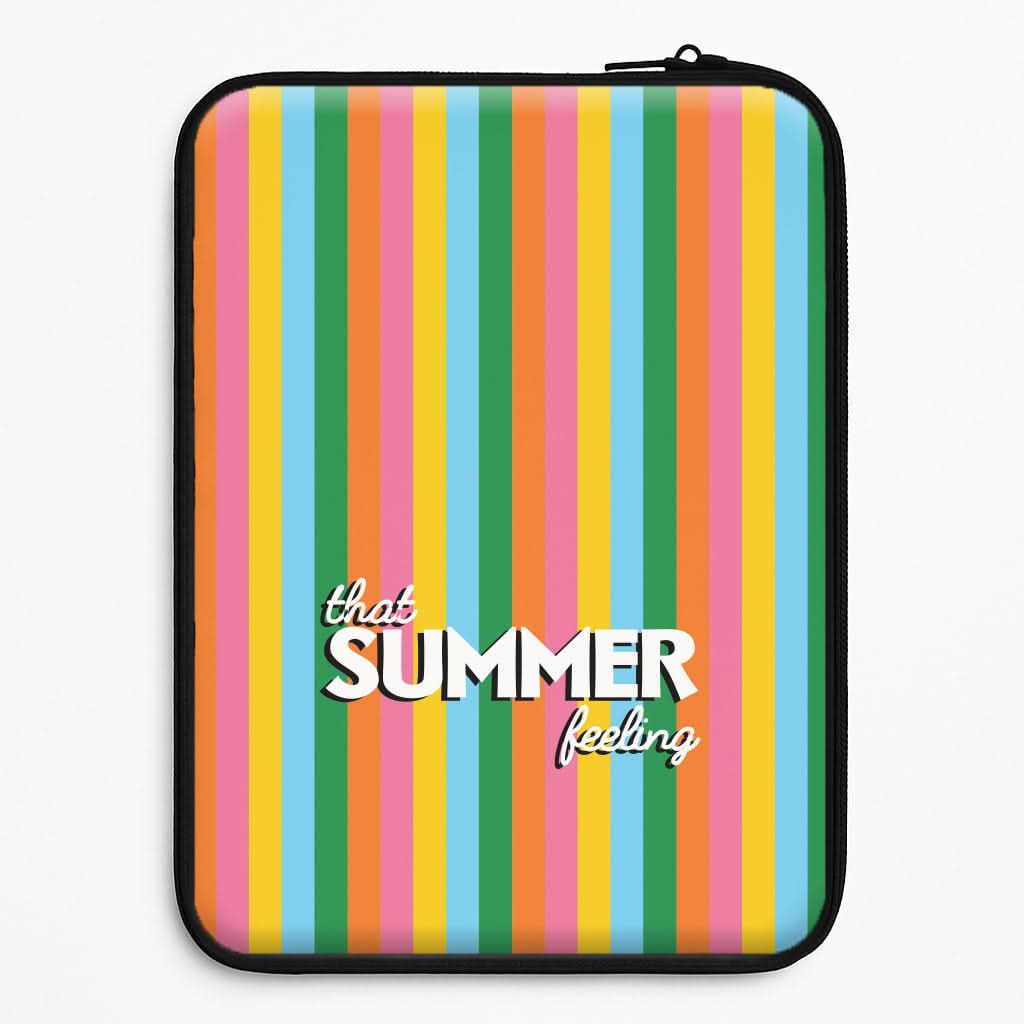 That Summer Feeling Stripes Laptop Sleeve