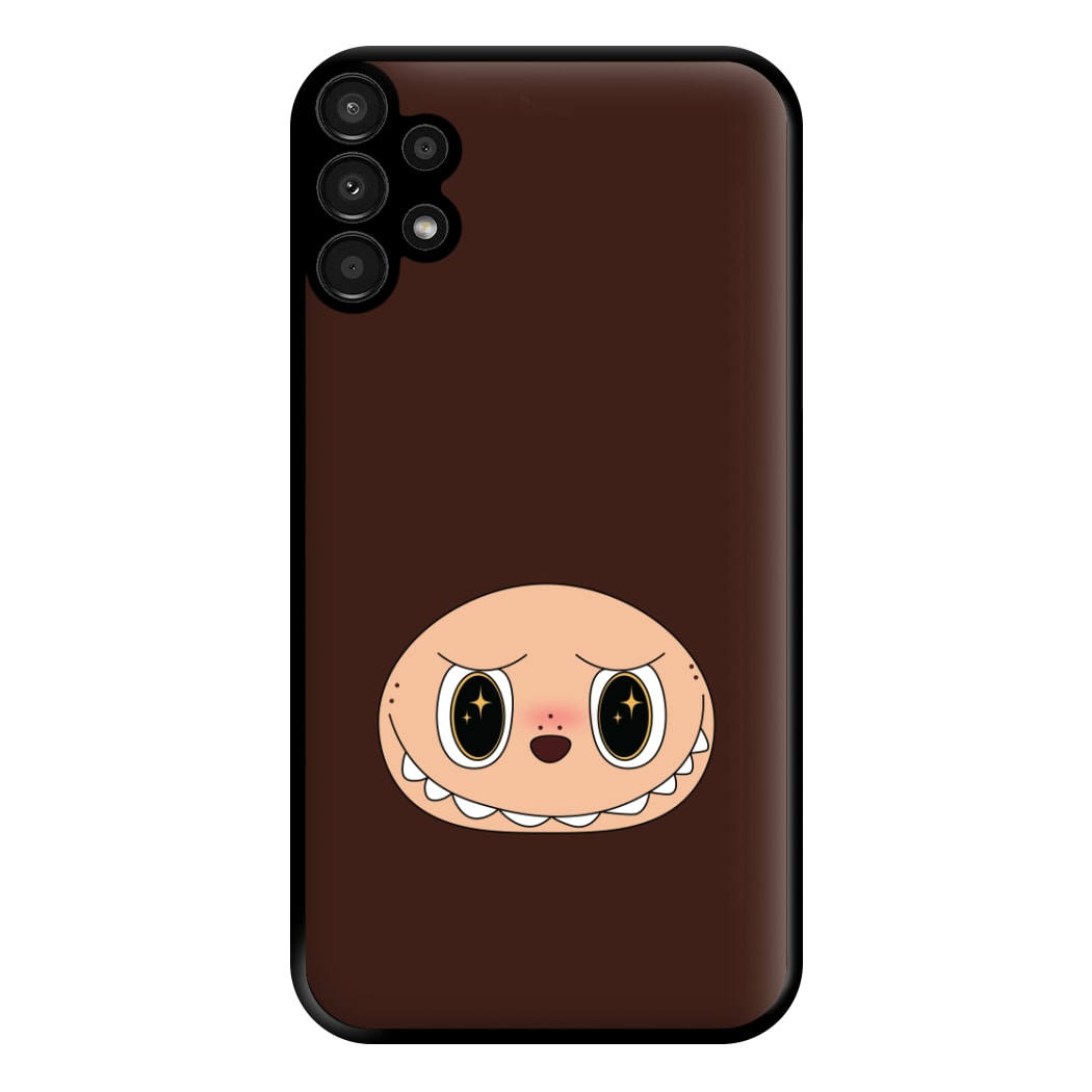 Cute Brown Monster Face Galaxy A13 Case
