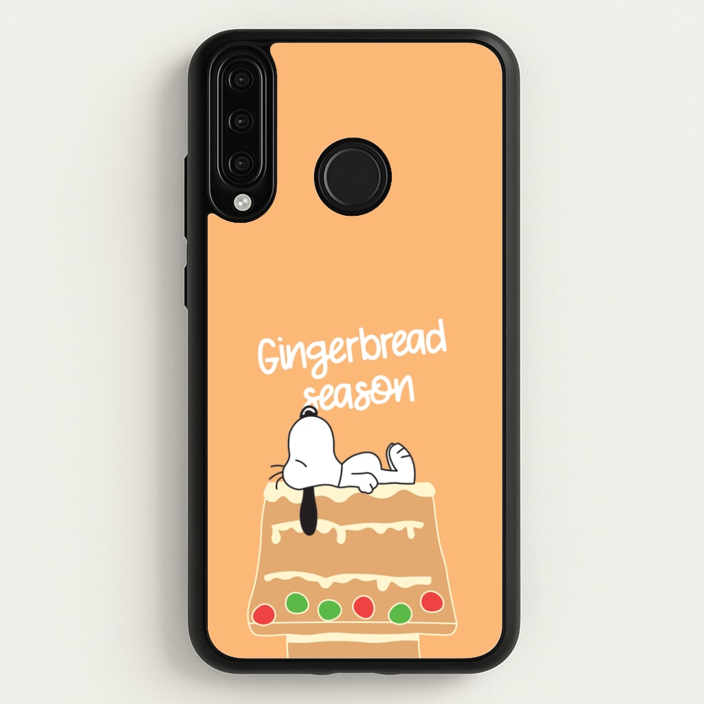 Cartoon Beagle Gingerbread House Huawei P30 Lite Case