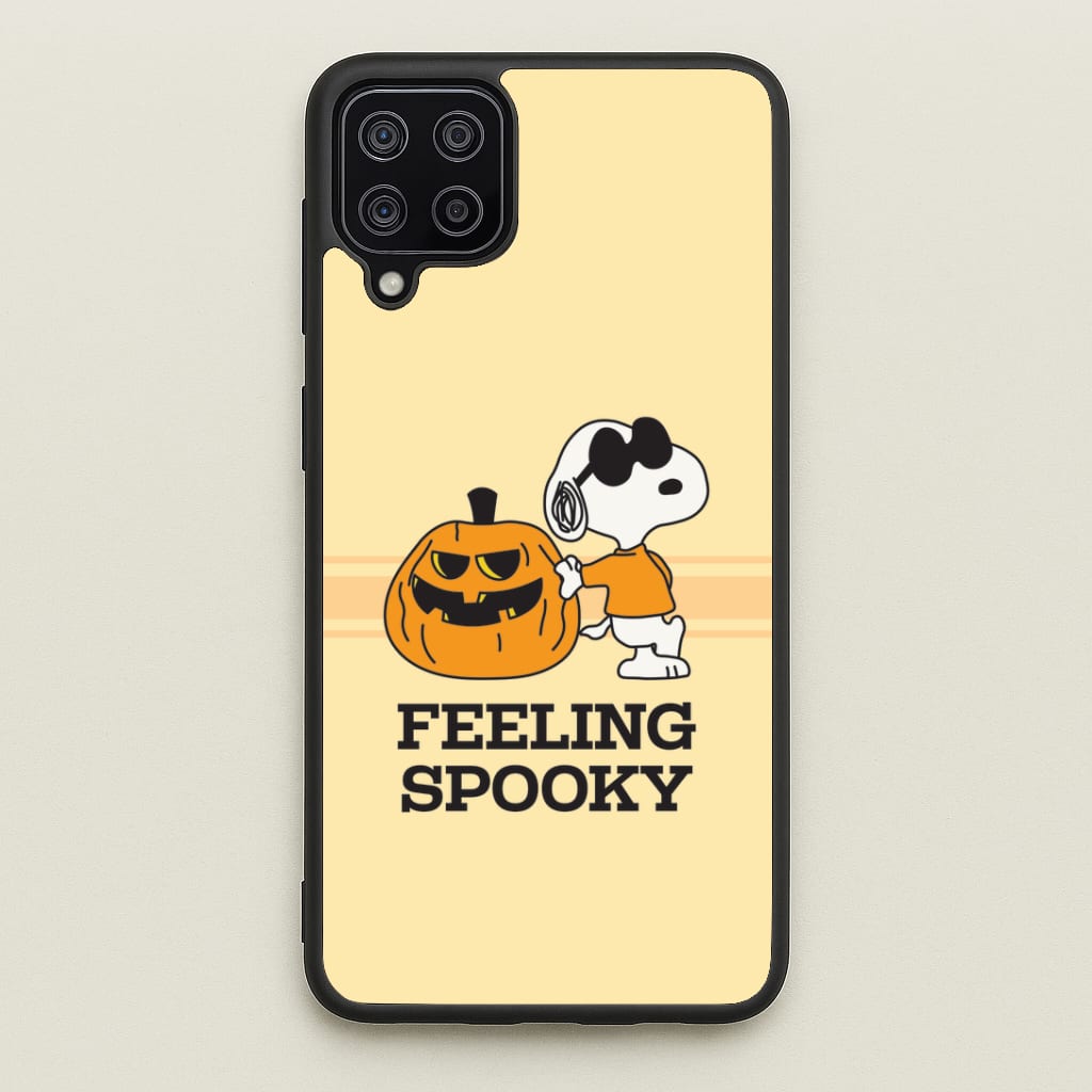 Feeling Spooky Cartoon Beagle Galaxy A12 Case