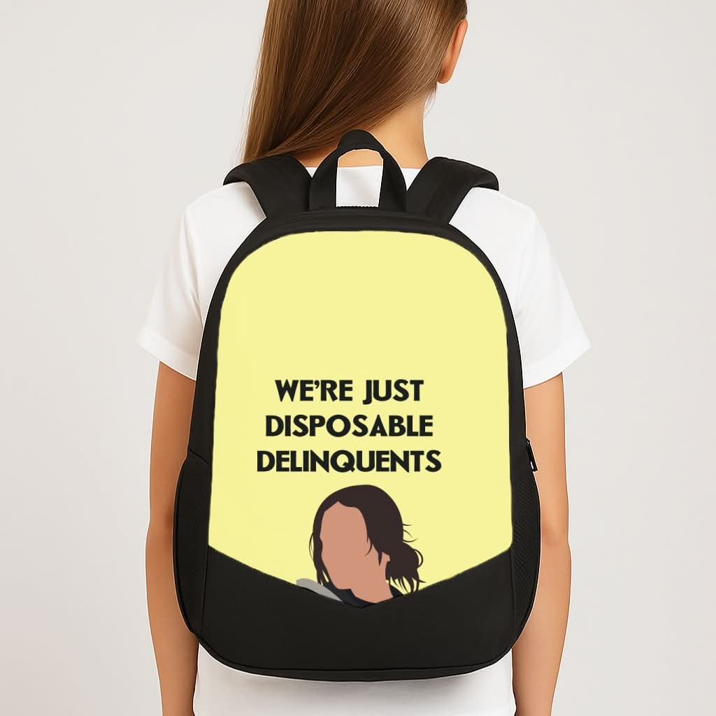 Disposable Delinquents School Bag