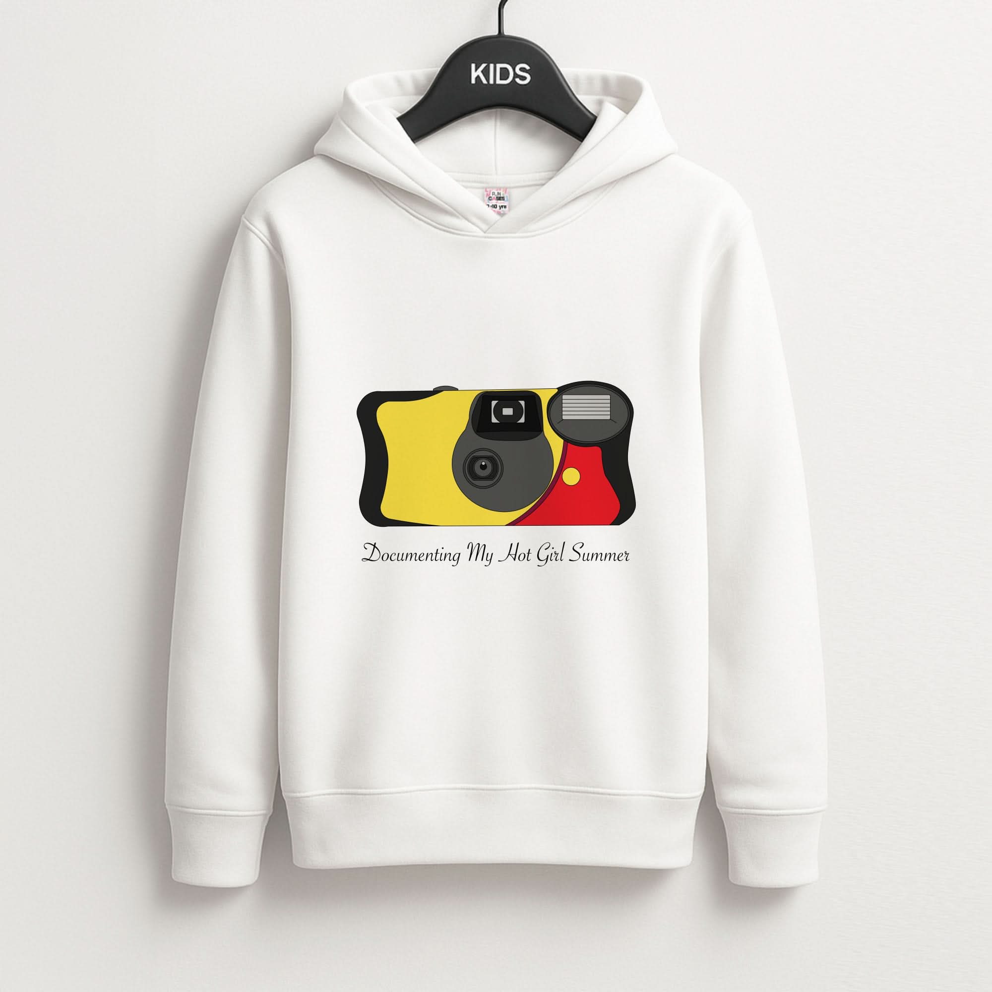 Documenting My Hot Girl Summer Camera Kids Hoodie
