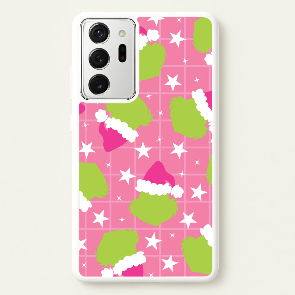 Pink Green Creature Xmas Pattern Galaxy Note 20 Ultra Case