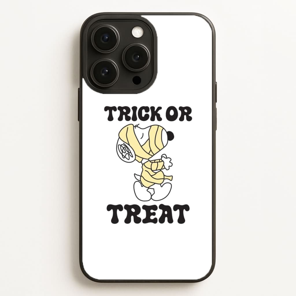 Trick Or Treat Cartoon Beagle Phone Case for Apple iPhone, Samsung Galaxy, Huawei and Google Pixel