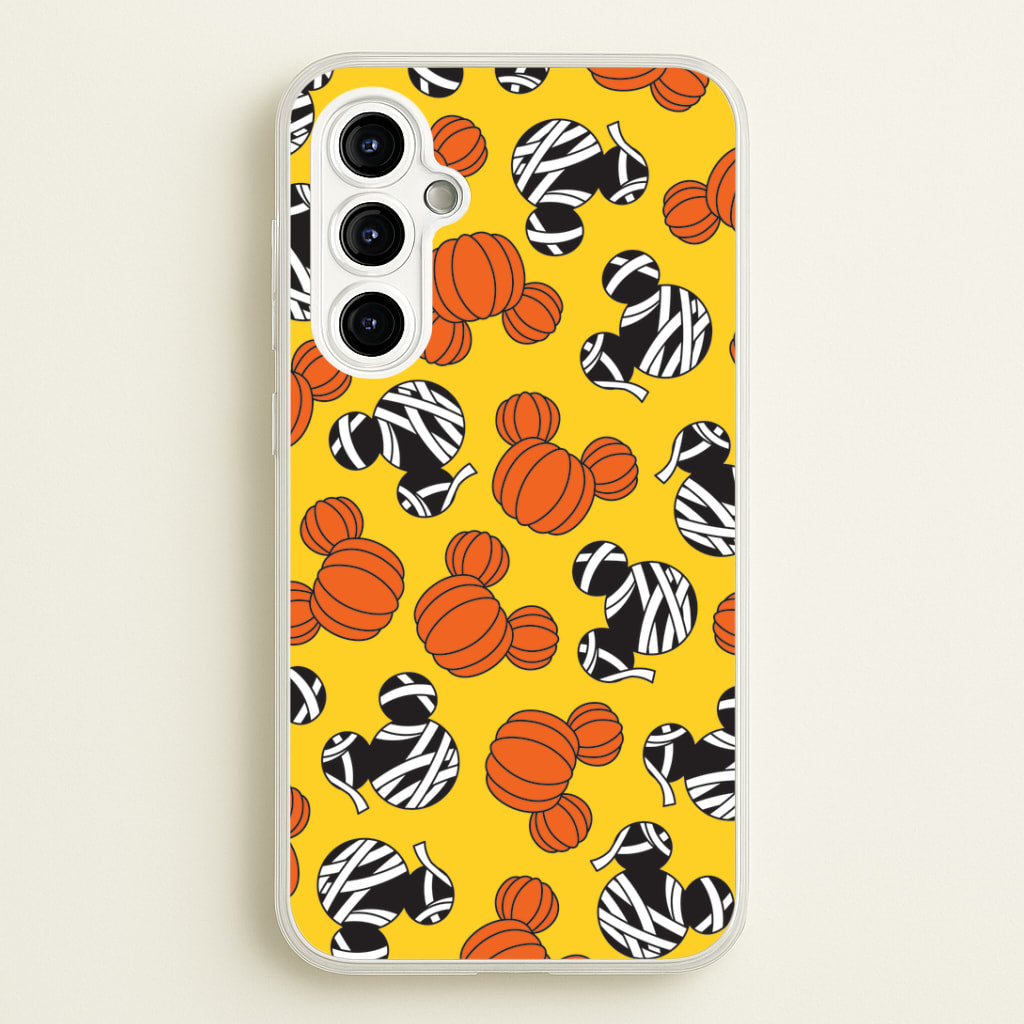 Pumpkin And Mummy Mouse Pattern Galaxy A54 Case