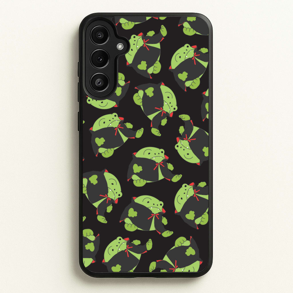Vampire Frog Pattern - Halloween Galaxy A36 Case