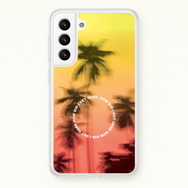 Palm Trees Circle Galaxy S21 Plus Case