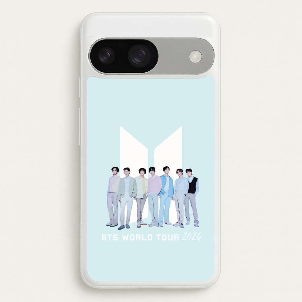 K-Pop Band Tour Pastel Blue Google Pixel 9 / 9 Pro Case