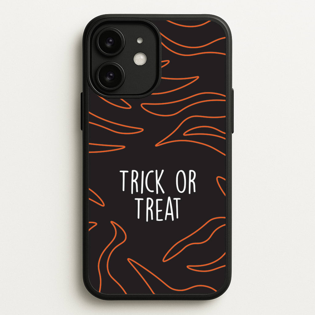 Zebra Print Trick Or Treat iPhone 11 Case