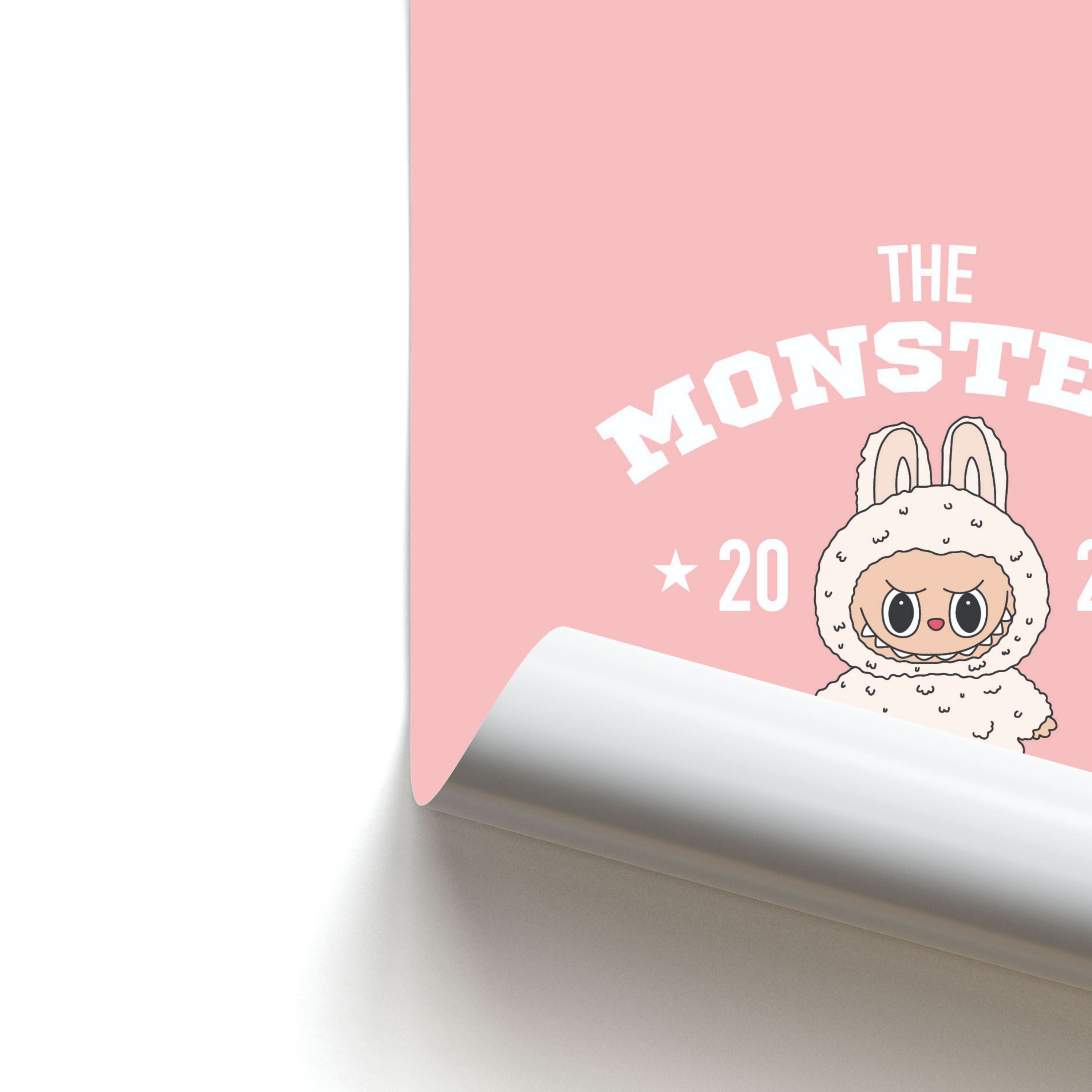Cute Monster 2025 Pink Poster