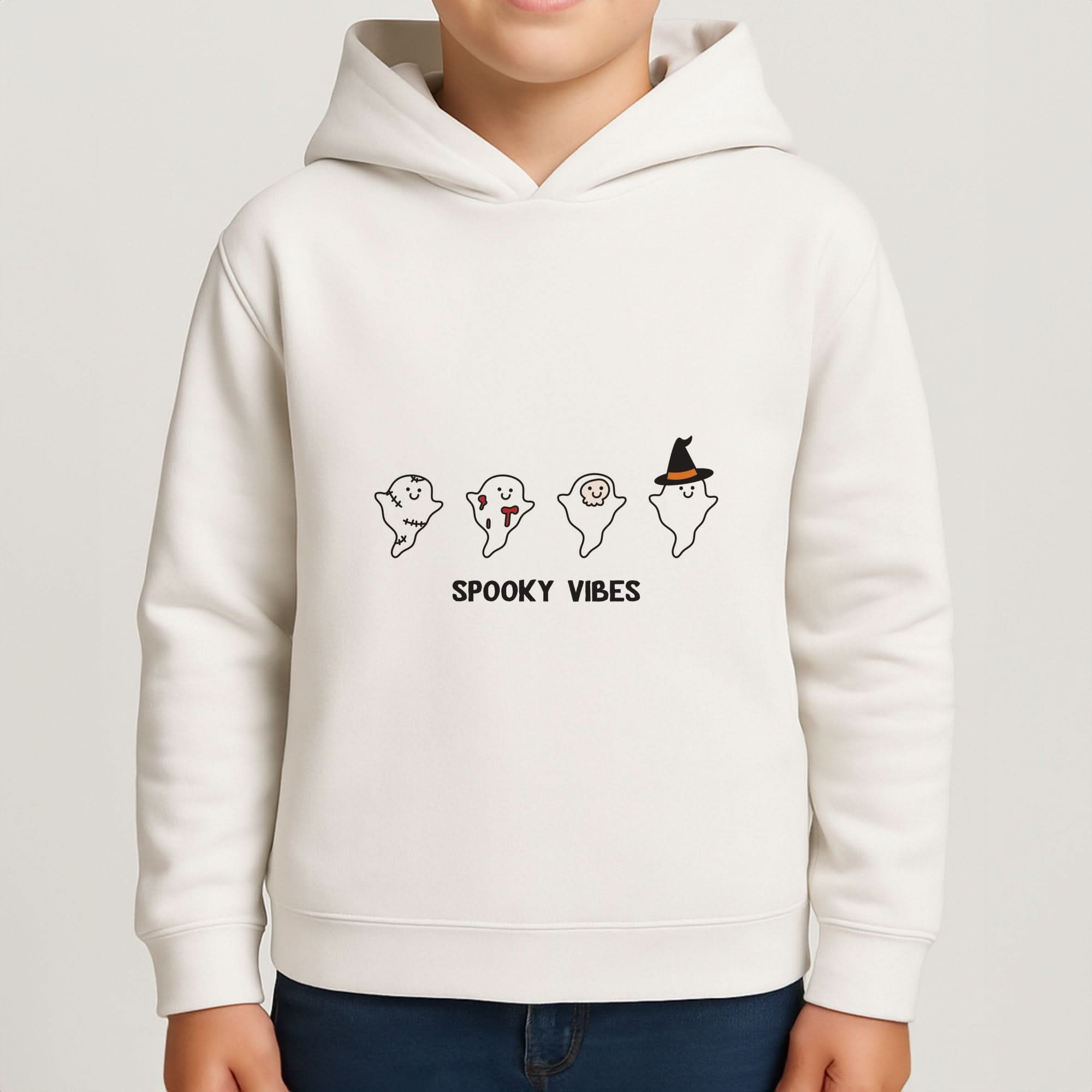 Spooky Vibes Ghosties II Boys Hoodie