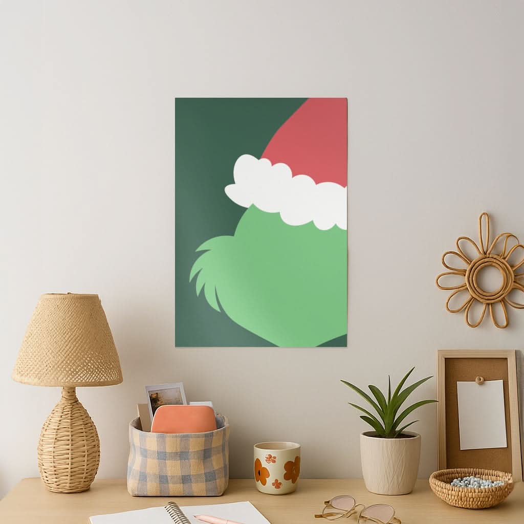 Green Creature Faceless Art Print