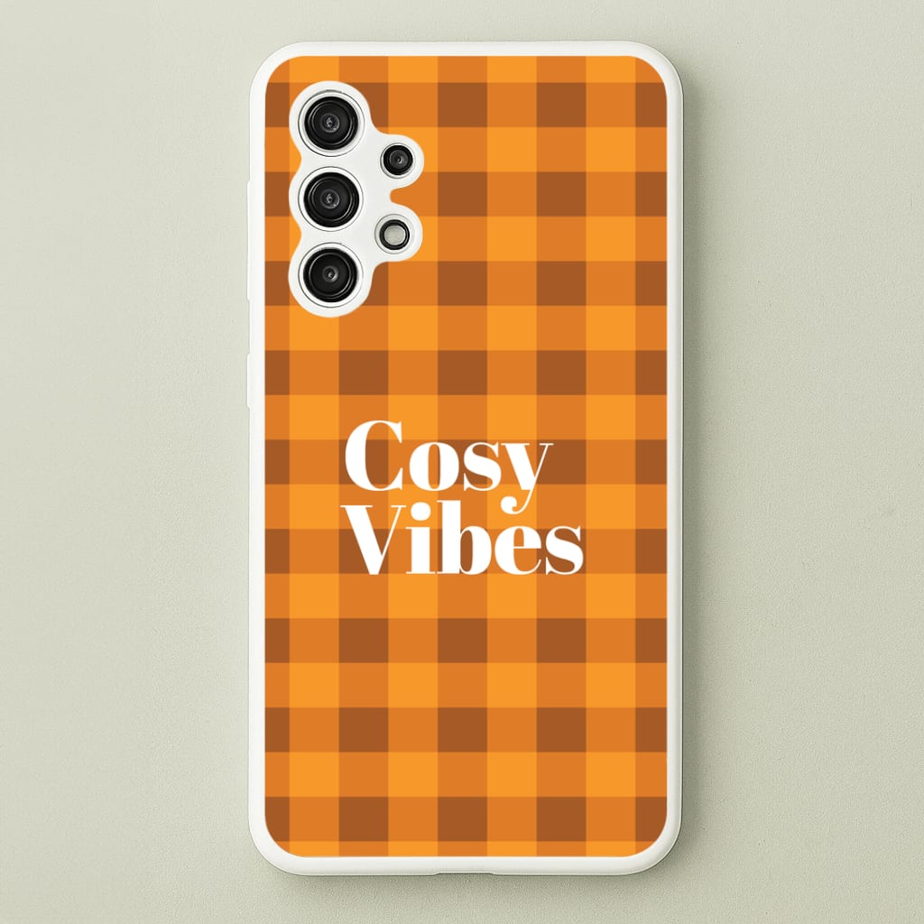 Checkered Cosy Vibes Galaxy A13 Case