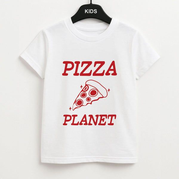 Retro Pizza Planet Kids Unisex T-Shirt