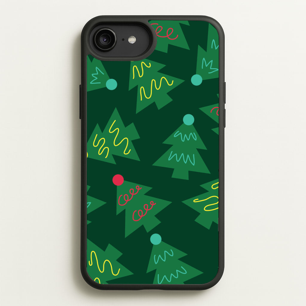 Abstract Christmas Trees Pattern iPhone 6 Plus / 7 Plus / 8 Plus Case