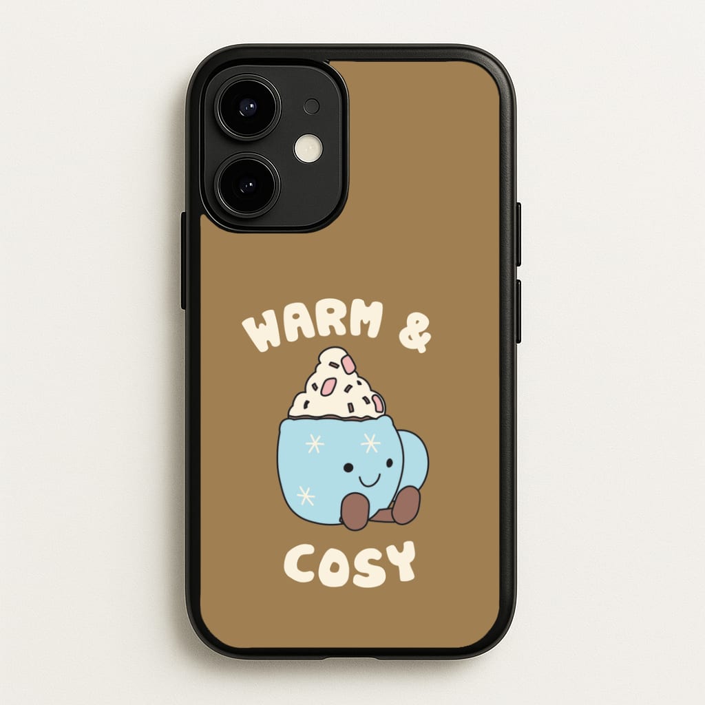 Hot Cocoa Plush Quote iPhone 12 Mini Case